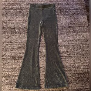 aerie ribbed flare leggings